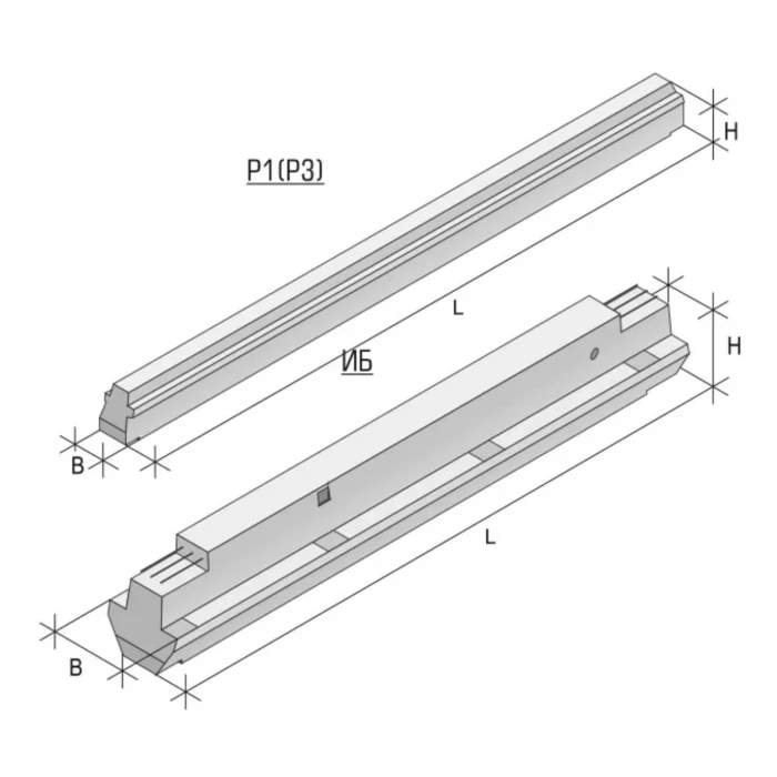 Ригель железобетонный Р 4.33